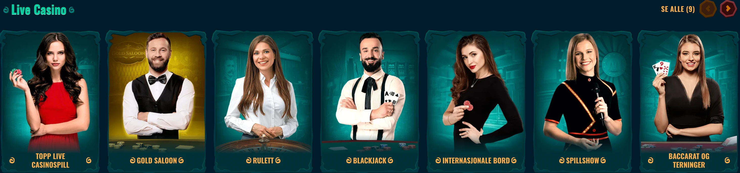 Live casino hos Spinanga